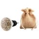 Floral Pattern Flat Ceramic Wine Bottle Stopper